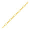 14k Yellow Gold Bracelet with Polished Rectangular Oval Links